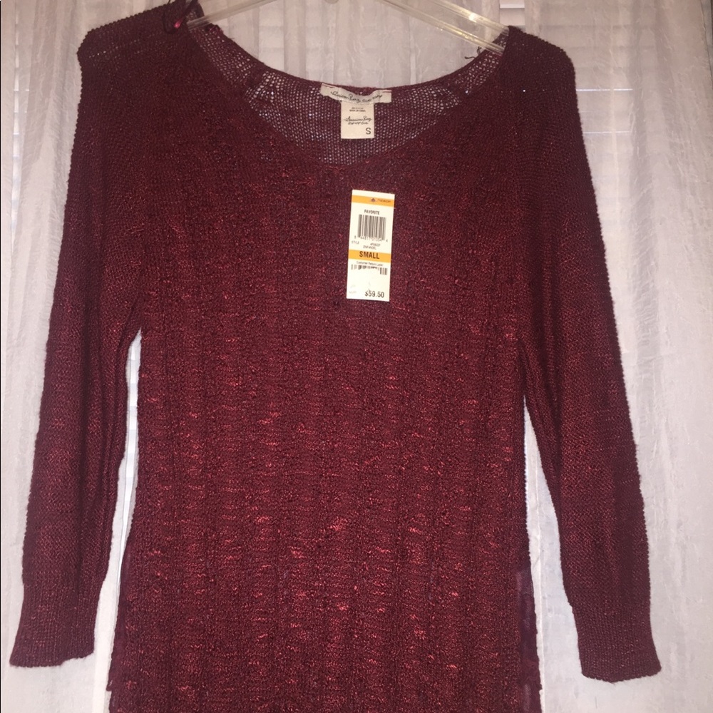 Burgundy sweater